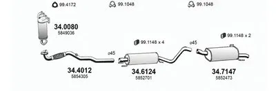 Система выпуска ОГ ASSO купить
