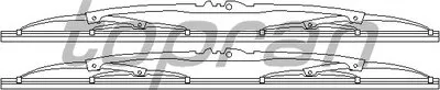 Щетка стеклоочистителя TOPRAN купить