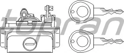 Замок задней двери TOPRAN купить