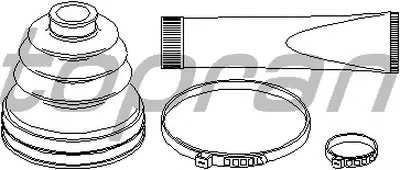 Комплект пылника, приводной вал TOPRAN купить