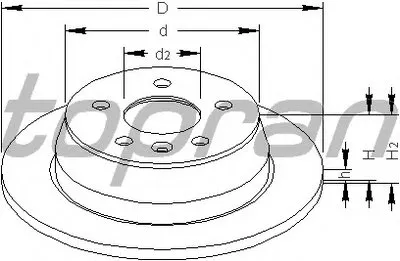 Тормозной диск TOPRAN купить