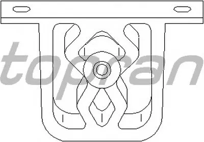 Кронштейн, глушитель TOPRAN купить