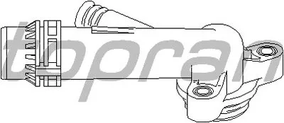 Фланец охлаждающей жидкости TOPRAN купить
