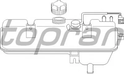 Компенсационный бак, охлаждающая жидкость TOPRAN купить