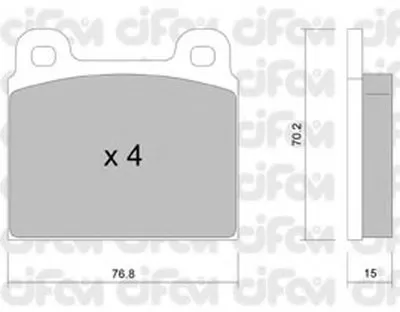 Комплект тормозных колодок, дисковый тормоз CIFAM купить
