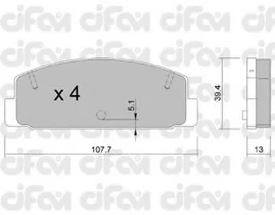 Комплект тормозных колодок, дисковый тормоз CIFAM купить