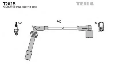 Комплект проводов зажигания TESLA купить