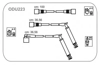 Комплект проводов зажигания JANMOR купить