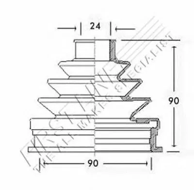 Пыльник, приводной вал FIRST LINE купить