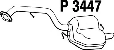 Глушитель выхлопных газов конечный FENNO купить