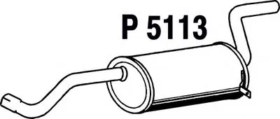 Глушитель выхлопных газов конечный FENNO купить