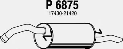 Глушитель выхлопных газов конечный FENNO купить