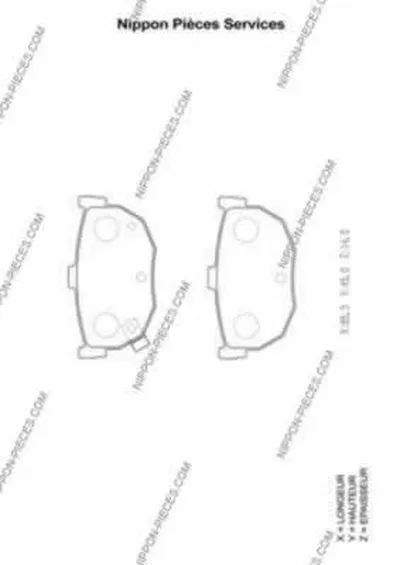 Комплект тормозных колодок, дисковый тормоз NPS купить