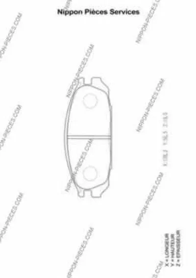 Комплект тормозных колодок, дисковый тормоз NPS купить