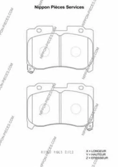 Комплект тормозных колодок, дисковый тормоз NPS купить