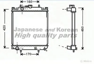 Радиатор, охлаждение двигателя ASHUKI купить