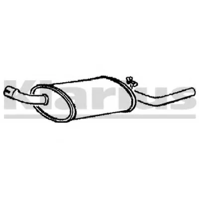 Глушитель выхлопных газов конечный KLARIUS купить