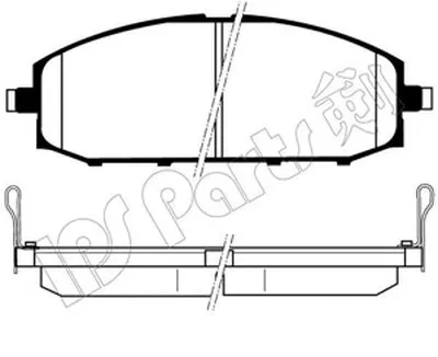 Комплект тормозных колодок, дисковый тормоз IPS Parts IPS Parts купить