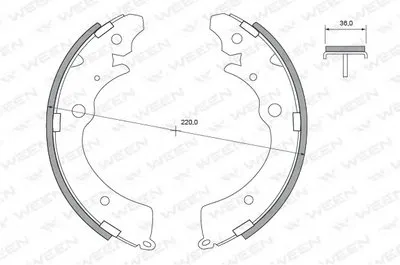 Комплект тормозных колодок WEEN купить