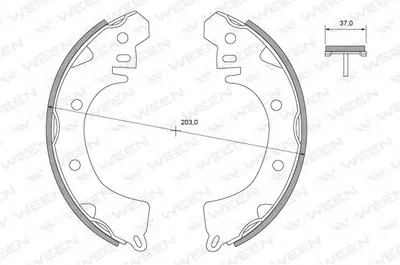 Комплект тормозных колодок WEEN купить