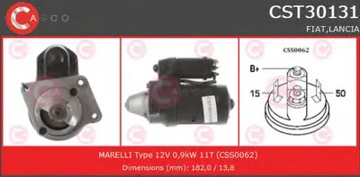 Стартер REMANUFACTURED SERIES CASCO купить