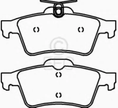 Комплект тормозных колодок, дисковый тормоз EEC купить