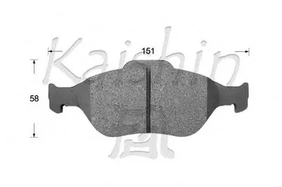 Комплект тормозных колодок, дисковый тормоз KAISHIN купить