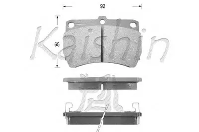 Комплект тормозных колодок, дисковый тормоз KAISHIN купить