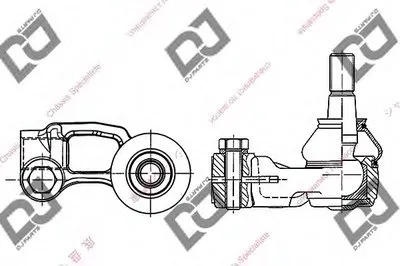 Наконечник поперечной рулевой тяги DJ PARTS купить
