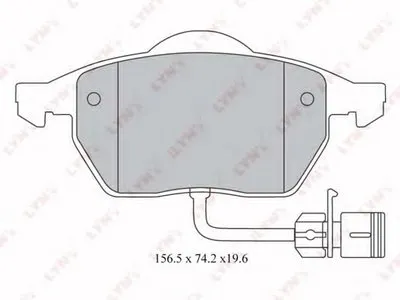 Комплект тормозных колодок, дисковый тормоз LYNXauto купить