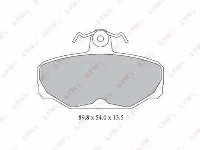 Комплект тормозных колодок, дисковый тормоз LYNXauto купить