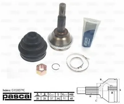 Шарнир, приводной вал PASCAL купить