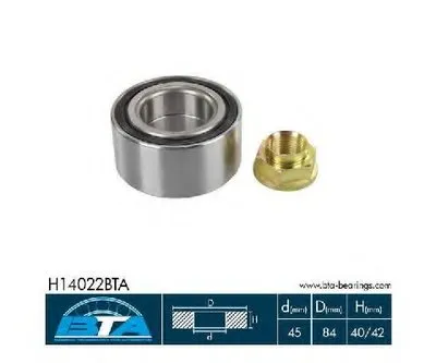 Комплект подшипника ступицы колеса BTA купить