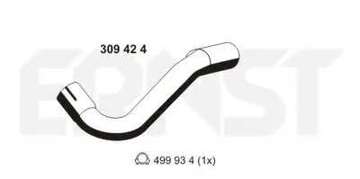 Труба выхлопного газа ERNST купить