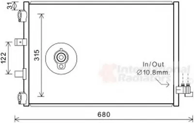 Конденсатор, кондиционер VAN WEZEL купить