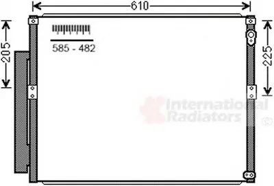 Конденсатор, кондиционер VAN WEZEL купить