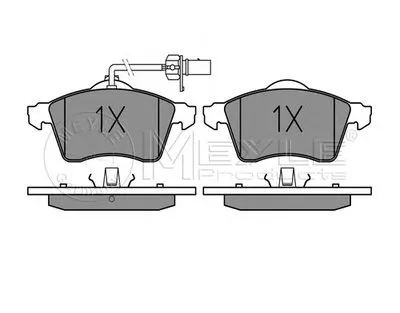 Комплект тормозных колодок, дисковый тормоз PLATINUM PAD MEYLE купить