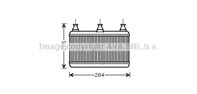 Теплообменник, отопление салона AVA QUALITY COOLING купить