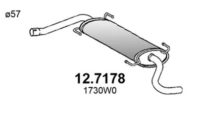 Глушитель выхлопных газов конечный ASSO купить