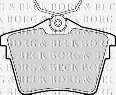 Комплект тормозных колодок, дисковый тормоз BORG & BECK купить