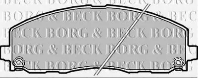 Комплект тормозных колодок, дисковый тормоз BORG & BECK купить