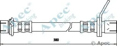 Тормозной шланг APEC braking купить