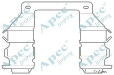 Комплектующие, тормозные колодки APEC braking купить