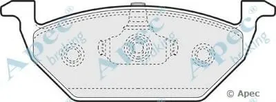 Комплект тормозных колодок, дисковый тормоз APEC braking купить