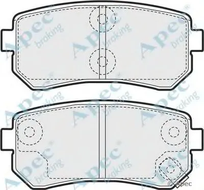 Комплект тормозных колодок, дисковый тормоз APEC braking купить