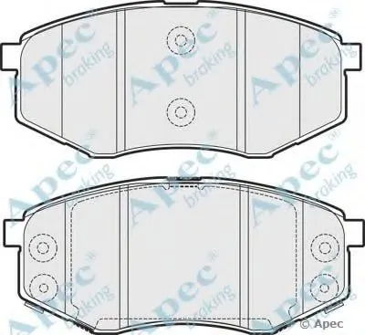 Комплект тормозных колодок, дисковый тормоз APEC braking купить