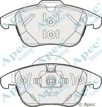 Комплект тормозных колодок, дисковый тормоз APEC braking купить