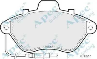 Комплект тормозных колодок, дисковый тормоз APEC braking купить