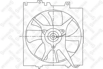 Вентилятор, охлаждение двигателя STELLOX купить