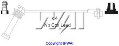 Комплект проводов зажигания WAIglobal купить